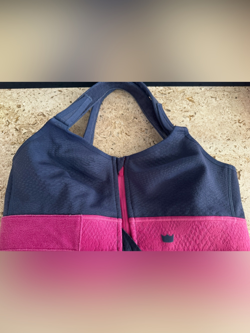 SHEFIT 11003 Purple and Pink Flex Sports Bra - Luxe